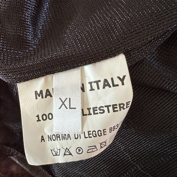 Cannella Brown Belted Flower Detail Sleeveless Ruffle Hem Dress XL - Picture 10 of 13